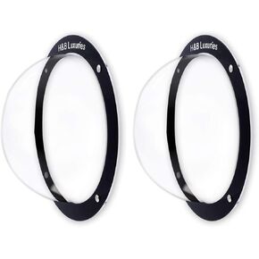 H&B Luxuries Durable Acrylic Dome Dog Window for Fence to View Outside for Satisfying Curious Pets FW058 (2-Pack)