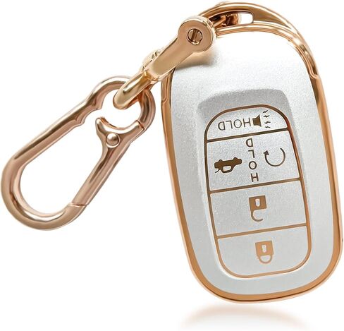 Car Key Fob Cover for Honda 2022 2023 2024 2025 Civic CR-V XR-V with Bling Bracelet Silicone Bead Diamond Key Chain in Kuwait