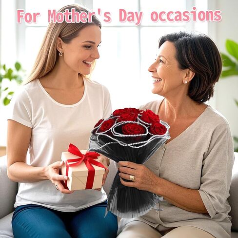 Floral Wrapping Paper for Bouquet Flower Wrapping Paper with Pearl Edge,White Wrinkled Translucent Lace Mesh Florist floral Paper for flowers bouquet wrap for Mother's Day Valentine's Day Wedding Gift Packaging in Saudi Arabia