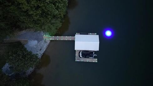Sea Floor Dock Light- 50 ft Waterproof Cord, Bright LED Green Glow, Perfect for Night Fishing, Piers & Waterfronts (Green, SF200) in Saudi Arabia