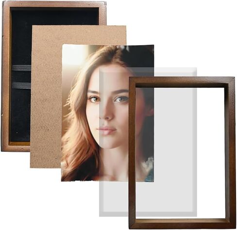Wood USB Flash Drive Box - Fit 4x6'' Photo (Without USB Stick) in Kuwait