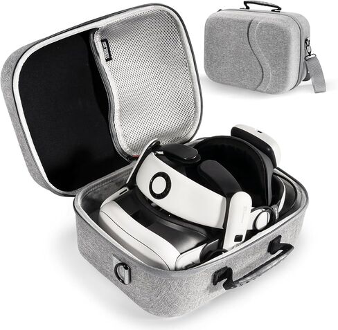 Carrying Case for Meta Quest 3, Travel Bag Compatible with BOBOVR S3 Pro Battery Head Strap, Controllers and Other Accessories, Hard Shell Case and Superior Protection for Oculus Quest 3 (Grey, XL) in Kuwait