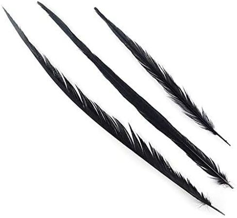 Zucker Feather Products Bleach/Natural Pheasant Feather Tails, 16 by 30-Inch, Dyed Orange in Saudi Arabia