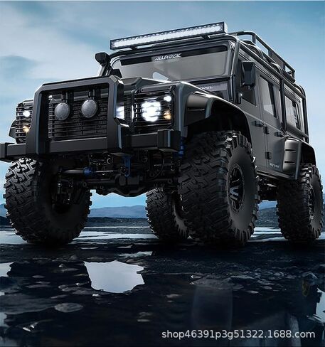 2.2 inch RC Crawler Tires and Beadlock Wheels Rims OD 5.35'' 1:10 Soft Rubber Mud All Terrain Tyres for 1/10 1/8 Rock Crawler Car Traxxas TRX4 Axial SCX10 II RC4WD CC01 Gen8 (Silver) in Saudi Arabia