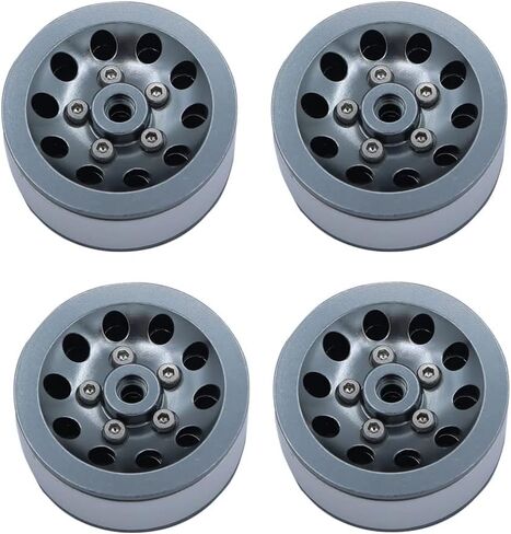 حافات محور عجلة Beadlock Metal مع إطارات 1/16 WPL C14 C24 B14 B24 B16 1/12 MN78 MN99S MND90 RC Parts (RED) in Kuwait