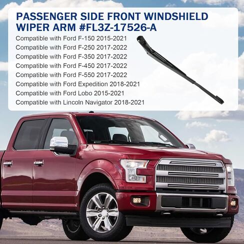 Driver&Passenger Side Front Windshield Wiper Arm - Compatible with Ford F150 2015-2021, Expedition 2018-2021, F250 F350 F450 F550 2017-2022, Lobo 2015-2021, Lincoln Navigator 2018-2021 in Kuwait