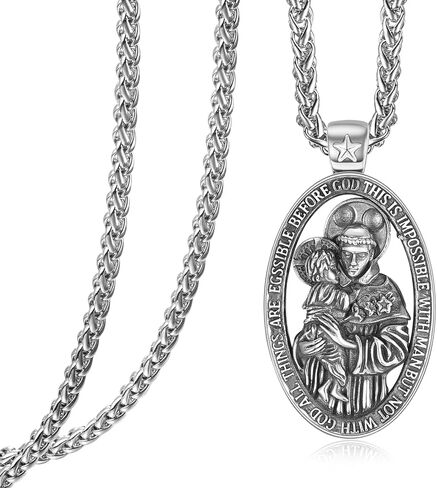 Jesus Necklace for Men 925 Sterling Silver Jesus Pendant Mens Christian Necklace Jewelry Gifts in Saudi Arabia
