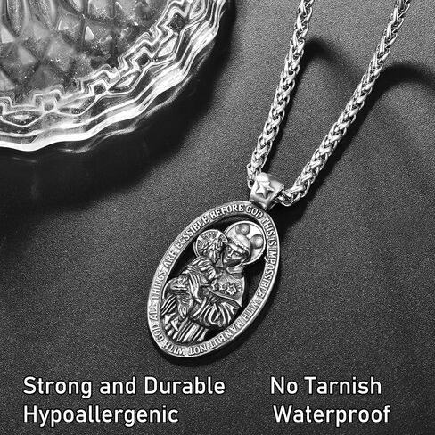 Jesus Necklace for Men 925 Sterling Silver Jesus Pendant Mens Christian Necklace Jewelry Gifts in Saudi Arabia
