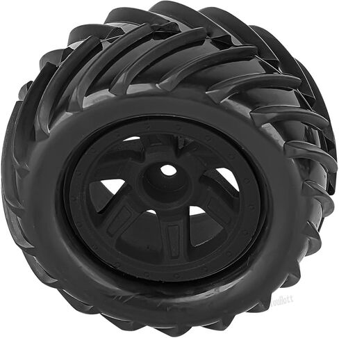RC Wheels and Tires Set for 1/12 1/14 1/16 E-REVO MJXRC 16208 16209 16210 Off Road Monster TruckTRX E-REVO Summit HPI SAVAGEGT-2XS REDCAT Volcano-16,Rc Tires with Foam Inserts,Black in Kuwait