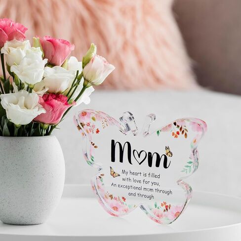 Gifts for Mom - Funny Mom Birthday Gifts from Daughter,Son - Engraved Acrylic Block Puzzle Piece Keepsake 4 x 3.3 inch,Mothers Day Thank You Gift for Women in Saudi Arabia