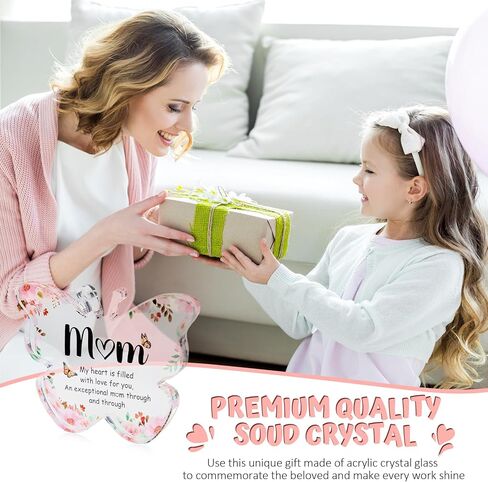 Gifts for Mom - Funny Mom Birthday Gifts from Daughter,Son - Engraved Acrylic Block Puzzle Piece Keepsake 4 x 3.3 inch,Mothers Day Thank You Gift for Women in Saudi Arabia