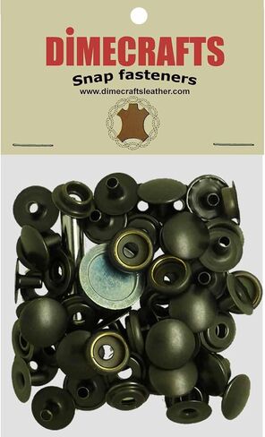 -Dimecrafts Line 24 Long Post Snap Fasteners Buttons Compare to Tandy DIM (Gun Metal Plated) in Saudi Arabia