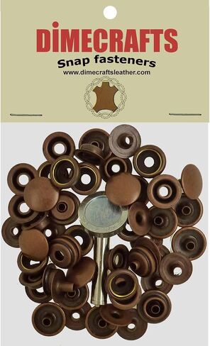 -Dimecrafts Line 24 Long Post Snap Fasteners Buttons Compare to Tandy DIM (Gun Metal Plated) in Saudi Arabia