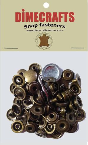 -Dimecrafts Line 24 Long Post Snap Fasteners Buttons Compare to Tandy DIM (Gun Metal Plated) in Saudi Arabia
