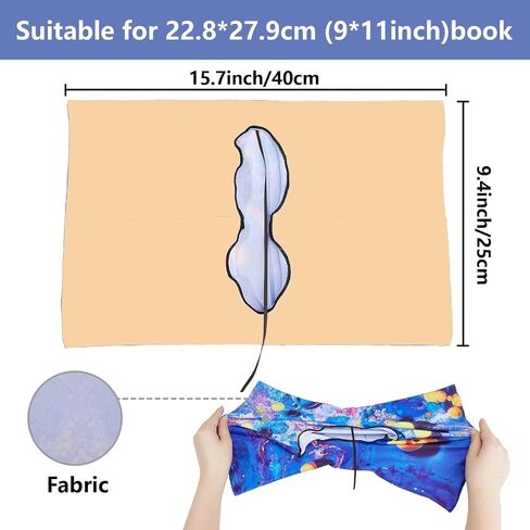 CRASPIRE Cherry Blossom Stretchable Book Cover - Pink, Fabric, Nylon - Stretchable Closure - 9.84 x 15.74 inches - Books/Textbooks in Saudi Arabia