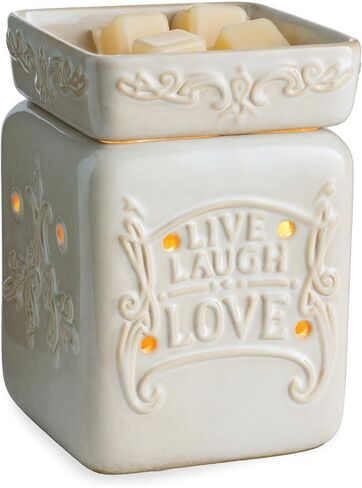 Candle Warmers Etc. Illumination Fragrance Warmer- Light-Up Warmer for Warming Scented Candle Wax Melts and Tarts or to Freshen Room, Wicker Rattan Lantern in Saudi Arabia