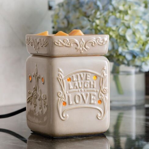 Candle Warmers Etc. Illumination Fragrance Warmer- Light-Up Warmer for Warming Scented Candle Wax Melts and Tarts or to Freshen Room, Wicker Rattan Lantern in Saudi Arabia