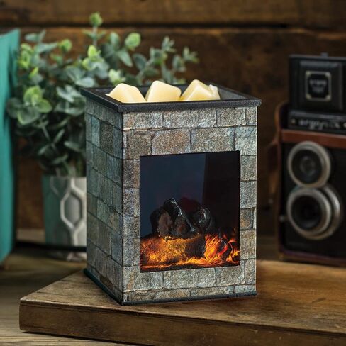 Candle Warmers Etc. Illumination Fragrance Warmer- Light-Up Warmer for Warming Scented Candle Wax Melts and Tarts or to Freshen Room, Wicker Rattan Lantern in Saudi Arabia
