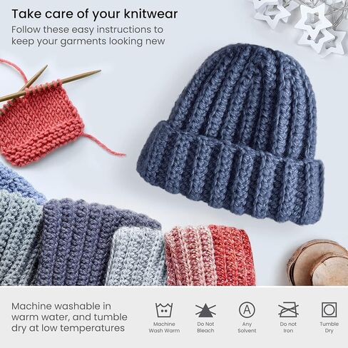 arteza acrylic yarn للكروشيه والحياكة ، 4 skeins ، 359 ياردة لكل منهما ، بنطلون جينز A505 ، خيوط الصوفية الناعمة لمشاريع DIY ، Amigurumi ، البطانيات والمزيد in Kuwait