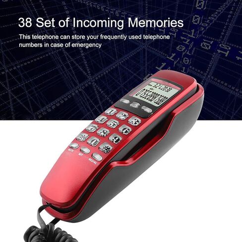 Corded Telephone Landline Telephone, Mini Portable Multi Functional Landline Telephone with Caller ID, Wired Corded Desktop Telephone Big, Old Phone for Home Hotel in Saudi Arabia