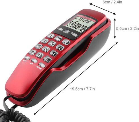 Corded Telephone Landline Telephone, Mini Portable Multi Functional Landline Telephone with Caller ID, Wired Corded Desktop Telephone Big, Old Phone for Home Hotel in Saudi Arabia