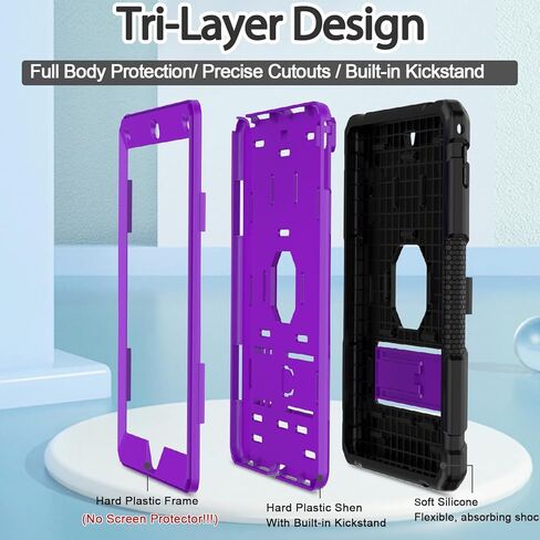 BMOUO Case for iPad 6th 5th Generation (9.7 inch, 2018/2017), Shockproof Protective iPad 9.7 Case with Built-in Stand/Pencil Holder for iPad 6th/5th Gen, Air 2, Pink in Kuwait