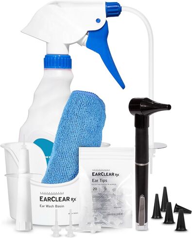 EarClear RX Ear Wash System Full Kit with Otoscope Parent (Rigid Kit, 20 Tips) in Saudi Arabia
