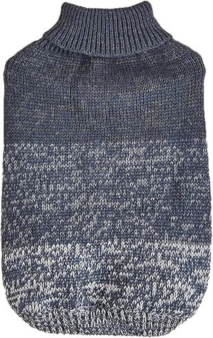 Jecikelon Gradient Knit Dog Sweater for Small Dogs Turtleneck Clothing Winter Coat Puppy Clothes Soft Pet Outfits Suéter para Perros (Small, Purple) in Saudi Arabia