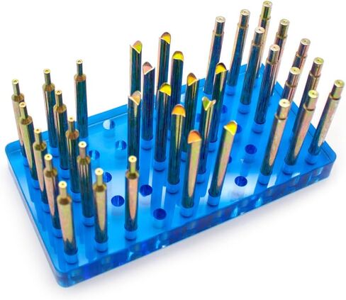 34pcs مجموعة Dopsticks عالية الدقة ، قطرها 6 مم 65 ملم عصا DOP مع أداة طحن الحجر الحجر الحجر (34 ٪) in Kuwait