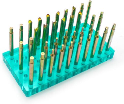 34pcs مجموعة Dopsticks عالية الدقة ، قطرها 6 مم 65 ملم عصا DOP مع أداة طحن الحجر الحجر الحجر (34 ٪) in Kuwait