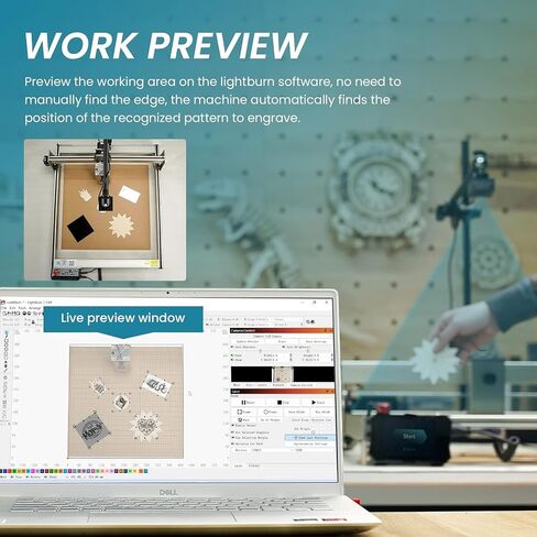 AtomStack Maker Laser Engraver AC2 كاميرا (فئة الليزر 4 ، طاقة الإخراج 12000 ميجاوات). in Kuwait