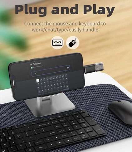 USB-C to USB Adapter(3Pack) Type C 3.0 OTG Cable Hub Thunderbolt Adaptador Mouse Port Converter Compatible for Samsung for MacBook pro for IPhone15 Pro Max Plus ipad 10、Air4/5、Mini6、Pro 12.9 in Kuwait