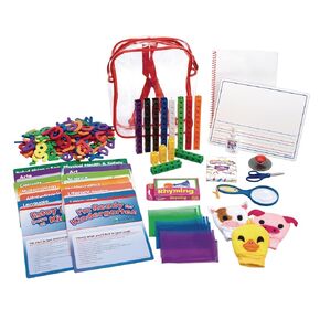 مجموعة حقائب الظهر استعداد رياض الأطفال ، Ages 4+ ، دليل النشاط باللغة الإنجليزية والإسبانية ، أنشطة التعلم التعليمي