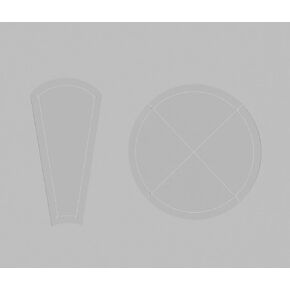 Dresden Plate Curved Quilting Templates with 1/4" Seam Allowance - 16" Block - 2 Piece Acrylic Template Set
