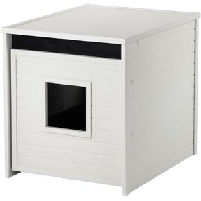 New Age Pet Ecoflex Freedom Loo ، حاوية صندوق القمامة المقاومة للرطوبة مع درج سهل سحب نظيف ، مركب خشبي غير سامة ، ضمان لمدة 10 سنوات