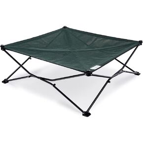 Coolaroo on the Go Pet Bed - Brunswick Green - XL (41 "× 41")