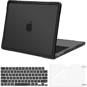 MOSISO Compatible with MacBook Air 13 inch Case 2025 2024 2023 2022 M4 A3240 M3 A3113 M2 A2681, Soft TPU Bumper Hard Shell&Keyboard Skin&Screen Film for MacBook Air 13.6 inch Case, Chalk Pink