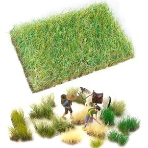 Warmtree Hand Torn Model Grass Tufts for Miniature Scenery Applicable for N & HO Scale for Train Layouts, Diorama Supplies, and Architectural Models(Autumn Yellow) in Saudi Arabia