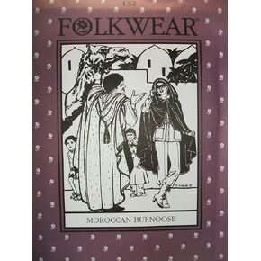 Folkwear #132 Maroccan Burnoose Men Women Cloak Cape Mostum