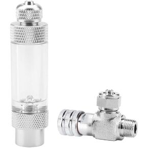 Needle Valve, Durable CO2 Valve, Valve, Steel Aquarium for Aquarium(Single Head Micro Valve + Check Bubble)