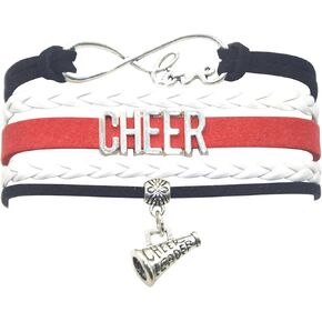 Cheerleader Bracelet Cheerleading Cheer Bracelet Cheerleader Gifts for Adult Cheerleaders, Cheer Team, Party, Celebration Bulk