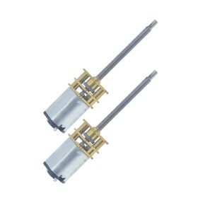 2PCS DC 12V 120RPM M4 X 100MM 3-12V 20-3000 دورة في الدقيقة N20 مع عمود الخيوط ل RC ، محرك عالي الدقة مع المسمار الرصاص (12-120)