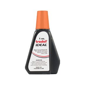 Trodat 52730 حبر استبدال Premium المثالي للاستخدام مع معظم وسادات الطوابع والطوابع المطاطية ، 1 أوقية ، البرتقالي
