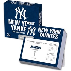 MLB New York Yankees 2025 Desk Calendar
