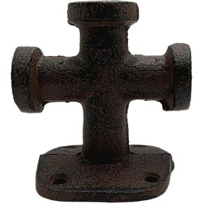 Weedzo الزهر من الحديد الزهر الوزن البحري لمكتب المكتب وأكثر من ذلك ، ملحق Bollard Hook لـ Beach House والمنازل ذات الطابع ، 3.25 بوصة