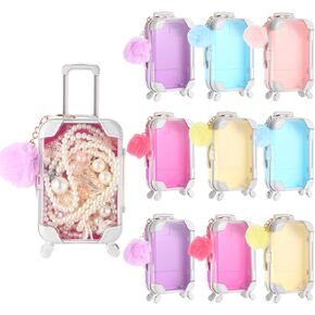 20 PCS MINI FREAN DIRCASE STORAGE BOX و PLUSH BALUSH KEYCAIN CLAY CLASY LAGGAGE STORAGE CATICARES CASECASE DOPBAGing (Pink ، Rose Red)