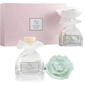 Pretty Valley Home Diffuser Gypsum Rose Flower Oil Rose Petals 120ML Gift Box