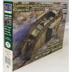 Masterbox 1:72 Scale Mk II الإناث البريطاني الدبابة ، فترة معركة Arras 1917 "أجزاء التجميع