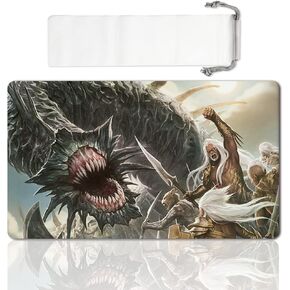 ألعاب اللوحة TCG Playmat Table Mats Size 60x35 CM Play Mats متوافقة مع MTG RPG CCG Trading Card Game Mousepad (Nyxborn-Wolf)