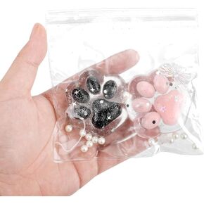 2PCS Cat Paw Squeeze Toys ، Kawaii Jelly Kitty Paw Toys ، بالأبيض والأسود ، جميع الأعمار